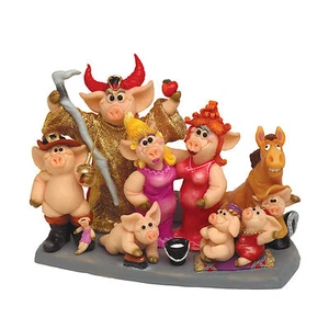 Piggin Collectors Limited Edition Figurine - What A Piggin Pantomime - Picture 1 of 3