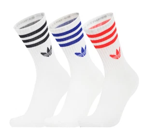 Adidas Originals 3S Crew Socks 3 Pairs Unisex Sportswear Casual Socks NWT JV7404 - Picture 1 of 5