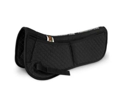 NWT ECP Black Equine comfort products CONTOURED Half pad with shims - Image 1 of 3