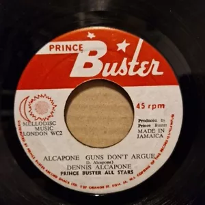 Misprint Prince Buster Dennis Alcapone - Guns Don't Argue 7" Vinyl Record VG - Picture 1 of 9