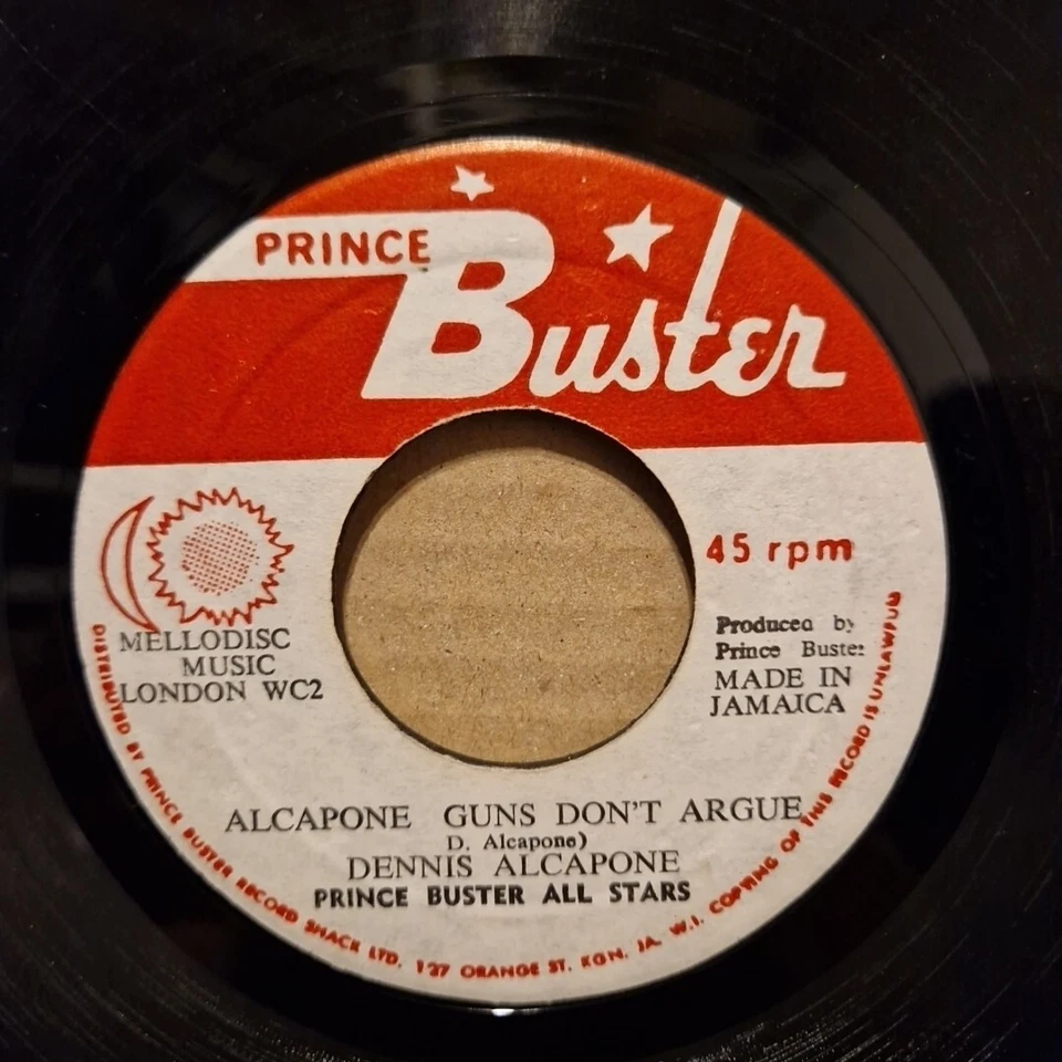 Misprint Prince Buster Dennis Alcapone - Guns Don't Argue 7" Vinyl Record VG - Image 1 of 4