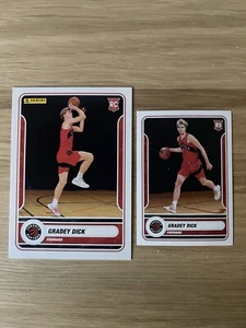 Gradey Dick 2023-24 Panini NBA #82 & Sticker #274 Rookie Card Toronto Raptors RC - Bild 1 von 2