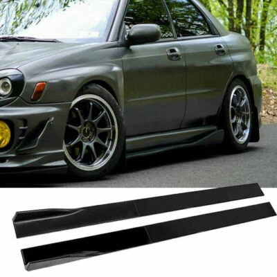 86.6'' Glossy Black CS Style Side Skirt Rocker Panel For Subaru Impreza WRX STi - Image 1 of 4