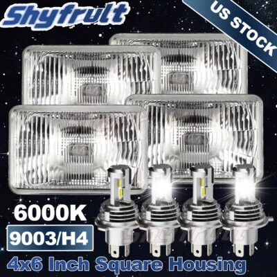Faros LED 4x6" 4 piezas para Buick Electra 1975 1976 1977 1978 1979 1980 1981-90 Foto 1 de 4