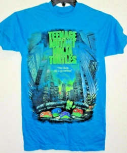 TEENAGE MUTANT NINJA TURTLES 1990 MOVIE POSTER TEE KIDS BOYS M MED T-SHIRT TMNT - Picture 1 of 1