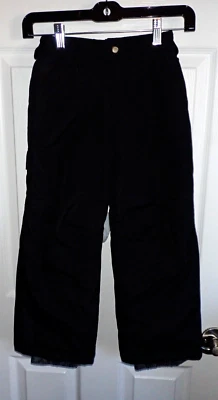 Pantalones de nieve negros niños jóvenes talla XS (4-5) bolsillos de carga de White Sierra Ski Foto 1 de 4
