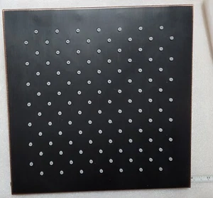 Matte Black 10 Inch Rainfall Shower Head Copper, Black, Rubber, Stainless NEW - Picture 1 of 2