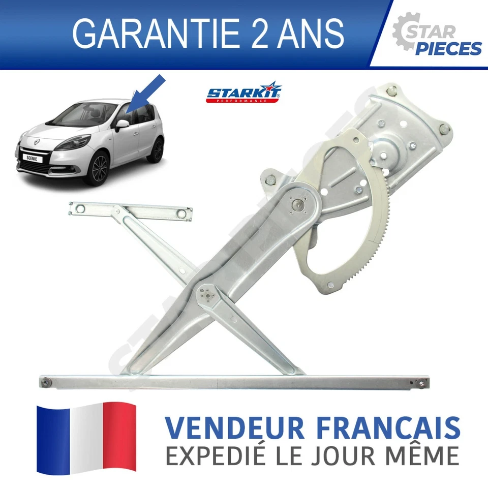LEVE VITRE AVANT GAUCHE CONDUCTEUR RENAULT SCENIC 3 & GRAND SCENIC 3 2009-2016 - Photo 1/4