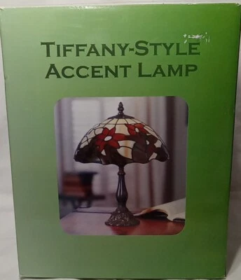 Tiffany-Style Accent Lamp 15-1/2" - Image 1 of 4