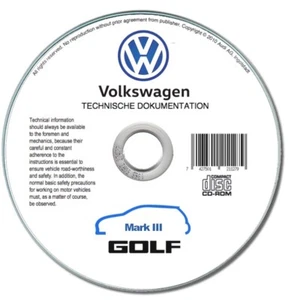 Volkswagen Golf III (1991-1998) manuale officina su cd in francese - Foto 1 di 8