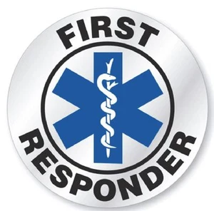 First responder Hard Hat Decal Hardhat Sticker Helmet Label H155 - Picture 1 of 1