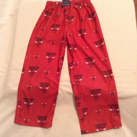 NBA Chicago Bulls pajama pants Size 4 6 youth UNK lounge basketball red small Cover
