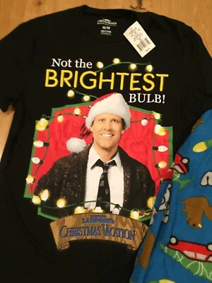 Nuevo conjunto de 2 piezas de ropa de dormir de vacaciones de Navidad de National Lampoon para hombre talla MEDIANA Foto 1 de 4
