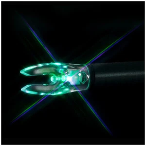 Lot de 3 encoches lumineuses bleu et vert strobing taille universelle Nockturnal Fit - Photo 1/2