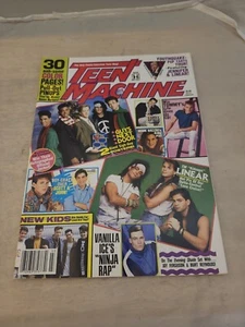 TEEN MACHINE Magazine March 1991 New Kids Vanilla Ice Will Smith DiCaprio - Picture 1 of 5