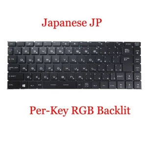 Per-Key RGB Backlit Keyboard For MSI GS65 GF63 PS42 WS65 WP65 P65 JP Black New - Afbeelding 1 van 1