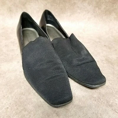 Mocasín sin cordones negro de 1,5" estilo suave para mujer H79921 talla 9 N Foto 1 de 4