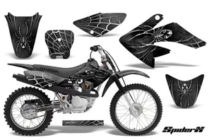 HONDA CRF 70 GRAPHICS KIT DECALS CREATORX SPIDERX SILVER - Picture 1 of 1