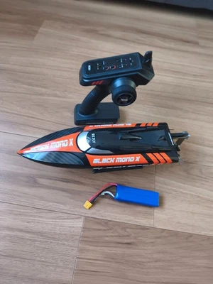 Reely BLACK MONO X V2 RC Motorboot 420mm RtR mit 65 A Regler bis 6S geeignet - Bild 1 von 4