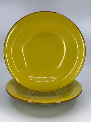 2 CUENCOS DE PASTA Vietri Cucina Fresca Amarillo Azafrán/Salvia Italia 8.75"W ITAL MODERNO Foto 1 de 4