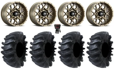 ITP Hurricane 14" Wheels Bronze 30" AquaTorque Tires Yamaha Viking Wolverine - Image 1 of 4