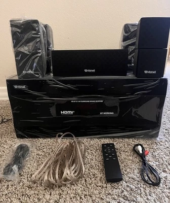 DANELI ACOUSTIC HD-67 5.1 HOME THEATER SYSTEM 2500W WIRELESS SPEAKERS - Image 1 of 4