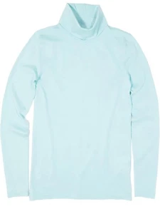 J.Crew Tissue Turtleneck Size XL Mint Green Long Sleeve Lightweight - Picture 1 of 9