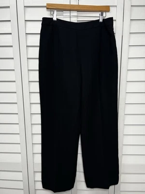 Le Suit Wide Leg Lined Trouser Dress Pants Career Office Women's Size 12 Black - Image 1 of 4