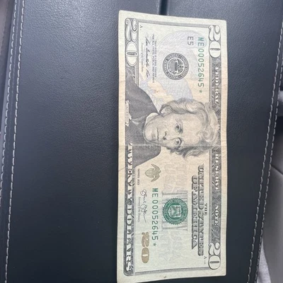 20 Dollar Bill Star Note Low Serial Number 2013 - Image 1 of 2