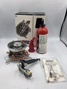 COLEMAN Exponent APEX II Dual Fuel Hiking Camping STOVE #445-464 W/ 22oz Bottle - Picture 1 of 21