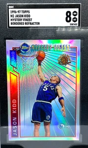 1996 Topps Finest Jason Kidd Mystery Finest Bordered Refractor SGC Graded 8 - Bild 1 von 2