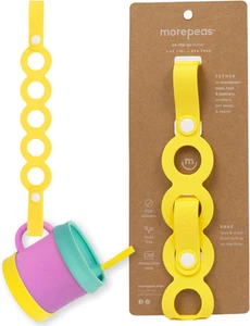 On-The-Go Tether - Stretchable Silicone Teether & Pacifier Clip - Baby Travel Es - Picture 1 of 12