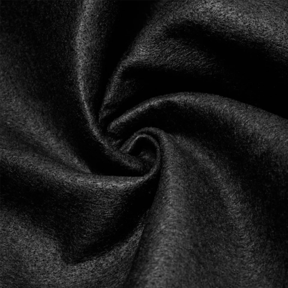 Black Acrylic Craft Felt Fabric - 72" Wide - Sold by the Yard & Bolt - Image 1 of 1