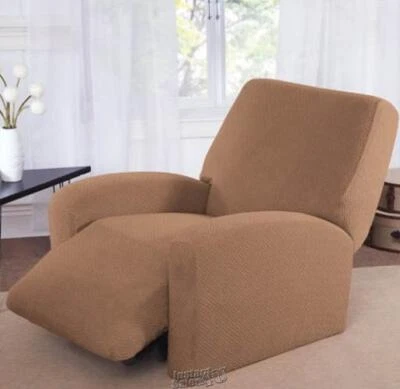 Funda reclinable Mason Stretch Basketweave arena poliéster se adapta hasta 82 pulgadas Foto 1 de 2