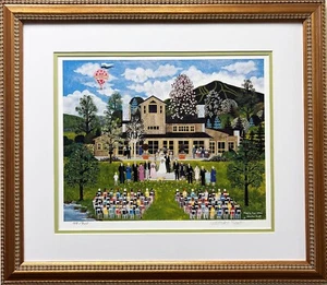 Jane Wooster Scott "Happily Ever After " CUSTOM FRAMED Lithograph Hand Signed - Picture 1 of 5