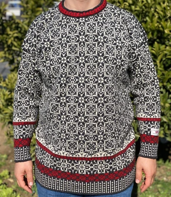 Vintage Dale Of Norway Oversize HandKnit Winter Sweater Pullover Size XL 56 - Image 1 of 4