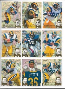 1994 Jerome Bettis ROOKIE OF THE YEAR Rams Fleer 9 Card Lot MINT - Picture 1 of 2