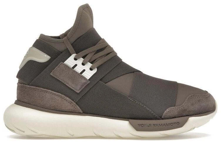 Size 10.5 - Adidas Y-3 Qasa High Brown Cream White