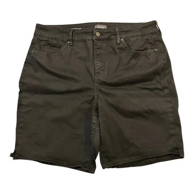 NYDJ Ella Short- Black Size 16 A591706 EUC - Image 1 of 4