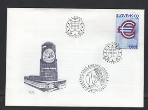 Slovakia #557 (2009 Euro Introduction issue) on unaddressed FDC - Picture 1 of 1