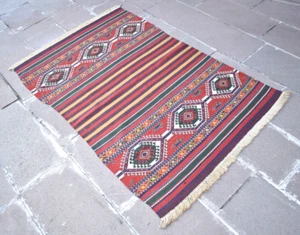 Caucasian Soumak Rug 40'' x 61'' Soumak Weave Kilim Fine Quality Kilim Area Rug - Picture 1 of 11