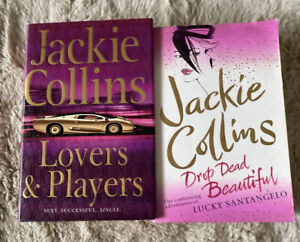 Jackie Collins Book Bundle X 2 - Lovers & Players, Drop Dead Beautiful, Romance