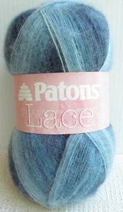 Patons Lace Yarn Fine Weight Color Porcelain Navy, Blue, White 498 yards - Picture 1 of 2
