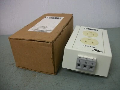 PHOENIX CONTACT DIN MOUNT DUPLEX RECEPTACLE EM-DUO-120/15 NIB - Image 1 of 3