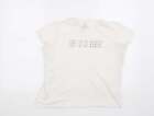 Primark Womens White Cotton Basic T-Shirt Size 14 Round Neck - Lost in the Momen