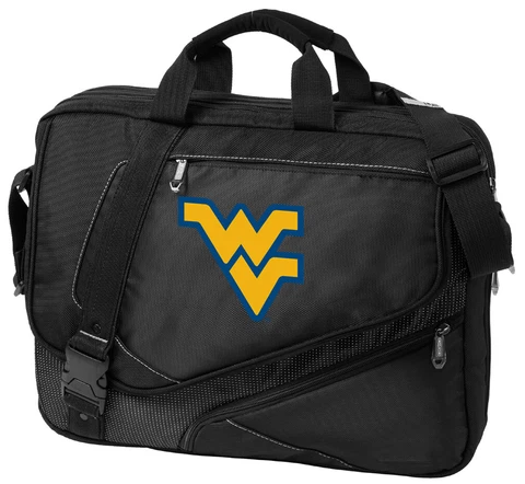 WVU Laptop Bag DELUXE Lg WEST VIRGINIA UNIVERSITY Computer Bag LOADED! Cover
