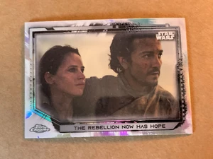 REBELLION NOW HAS HOPE #59 - 2022 STAR WARS CHROME - REFRACTOR - Picture 1 of 1