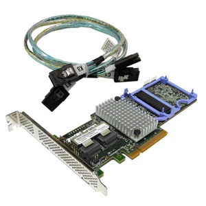 IBM ServeRAID M5110 6Gb/s RAID Controller L3-25422-46F 00AE807 +2x SAS Cables - Picture 1 of 3