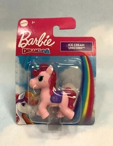 Barbie Bambola Dreamtopia Pet Gelato Rosa Unicorno Pony - Foto 1 di 3