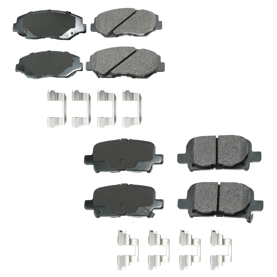 Kit de pastillas de freno cerámicas delanteras y traseras Akebono ProACT para Honda Pilot 2003-2008 Foto 1 de 1